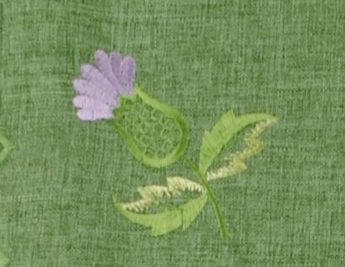 Par de Servilletas de Tela con Diseño Balmoral Thistle miniatura 4