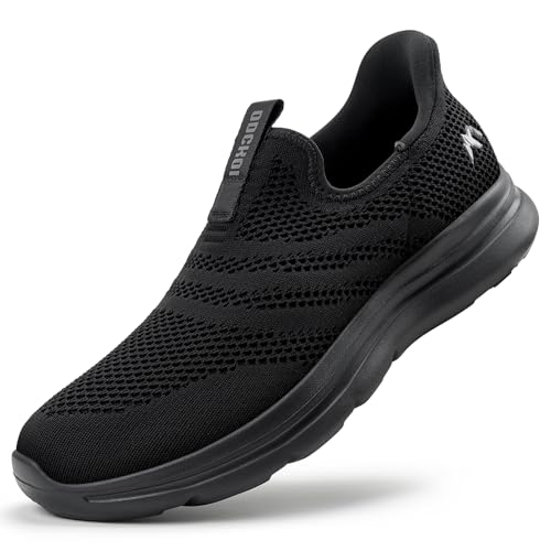 ODCKOI Slip On Sneaker Herren atmungsaktiv leichtgewichtig und bequem, für Freizeit, Walking, Jogging und Alltag,Minimalistisches ohne Schnürsenkel mit Mesh Outdoor Sportschuhe-QUANHEI-40