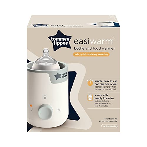 Image of Tommee Tippee Easiwarm Bottle Warmer, Warms Breast Milk and Formula Bottles to Body Temperature in Minutes, Automatic Timer, One-Dial Operation, White (Pack of 6)