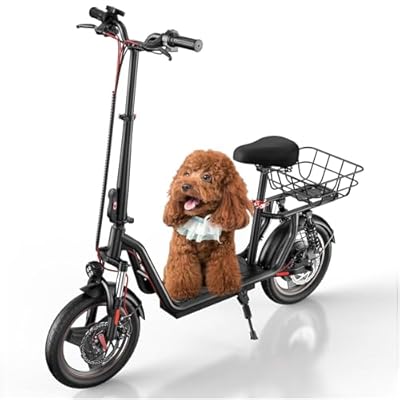 iScooter Electric Scooter with Seat, 37/21 Miles Long Range & 28/19/15.6 MPH...