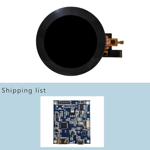 Image of 3.4 inch 800x800 IPS MIPI 330nit Round LCD Touch Screen | and 39 pins H /D Controller Board