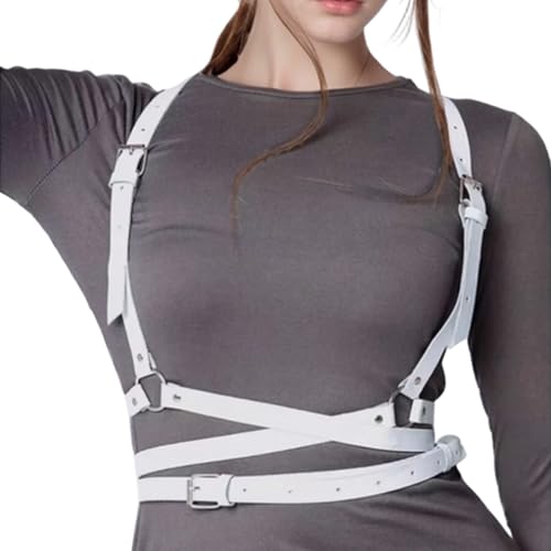 Punk Plus Size Harness PU Leather Fashion Body Chain Belt, Adjustable Waist for Girls and Women XXXL3