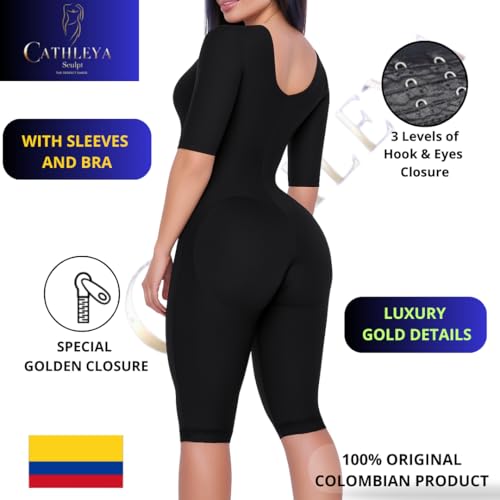 Fajas Colombianas Stage 1 Full Body Post Surgery Shapewear – Long Sleeve Compression BBL Tummy Tuck3