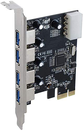 Multibao 4-Port PCI-E USB 3.0 Expansion Card