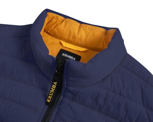 Image of Krumba Men Lightweight Vest for Casual: Puffer Sleeveless Zip Up Winter Jackets