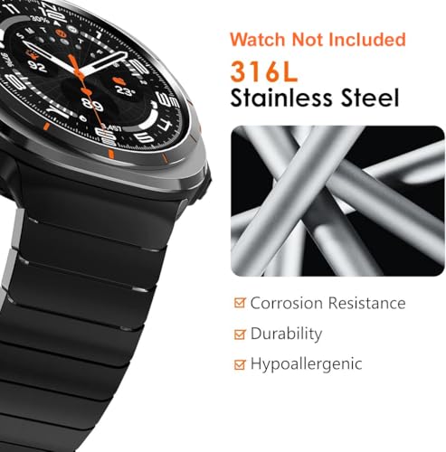 Image of Zitel Stainless Steel No Gap Metal Band Compatible with Samsung Galaxy Watch Ultra 47mm 2025 /2024