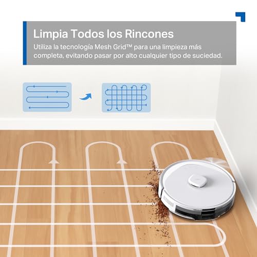 Miniatura 5 de Tapo RV30 MAX Plus White-Robot Aspirador y Fregasuelos, Base Autolimpieza