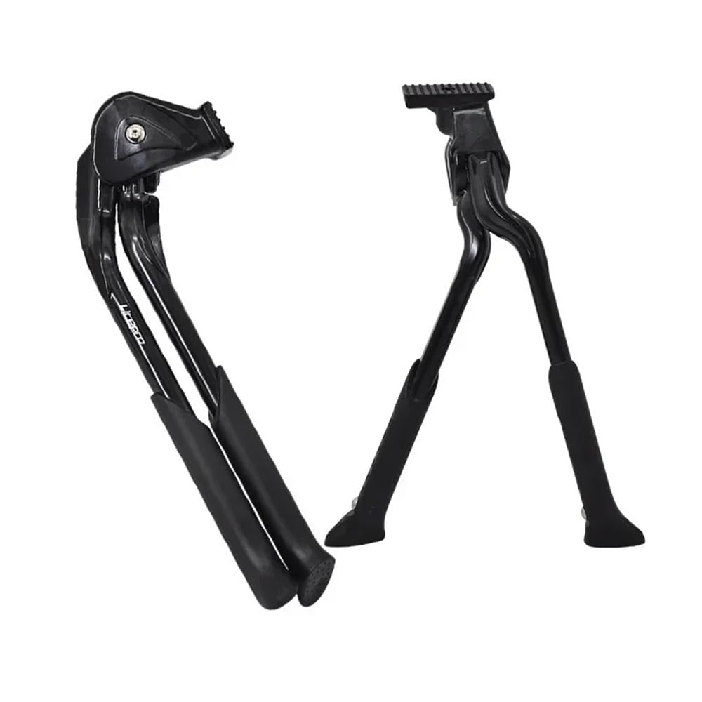Caballete Rueda Soporte Doble Para Bicicleta Plegable De 20-28 Pulgadas, Pata Cabra Aluminio, Lateral Central Ajustable, Modelo 2023