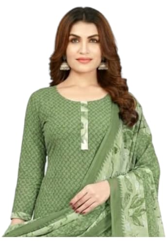 Image of Yashika Unstiched Crepe dress materials | Crepe Salwar Suit for women with dupatta | suit material for women unstitched