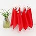 Consummate 25 Pack Solid Red Flag Small Mini Plain Red DIY Flags On Stick,Party Decorations for Parades,Grand Opening,Kids Birthday,Party Events Celebration, 8.2 x 5.5 inchs,11.8 inchs