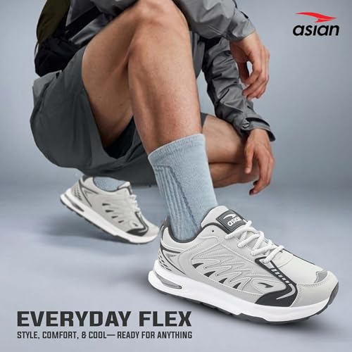 Image of ASIAN Python-06 Sports Running Shoes for Men | Lightweight Sole, Durable Grip Outsole | Stylish Design for Walking, Gym, Running & Daily Use