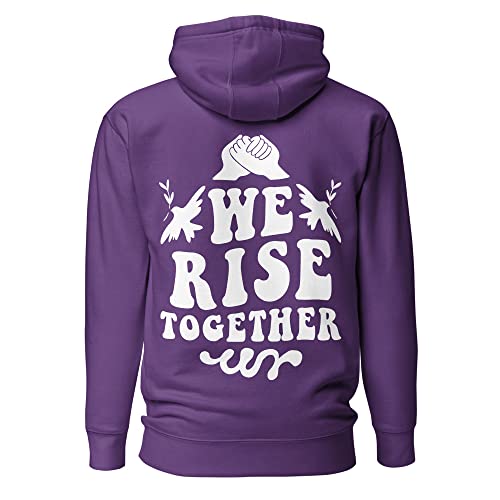 We Rise Together Hoodie Social Equality Pride Unisex Hoodie