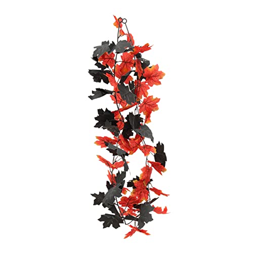 Hoja de arce artificial vine decoración colgante planta falsa oficina
