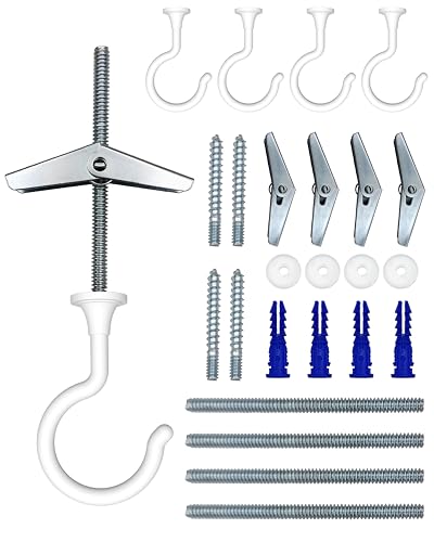 NACETURE 4 Pack Large Swag Ceiling Hooks for Hanging...