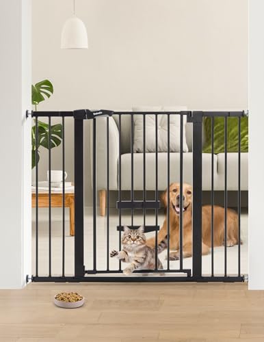 Babelio 36 Inch Baby Gate with Cat Door