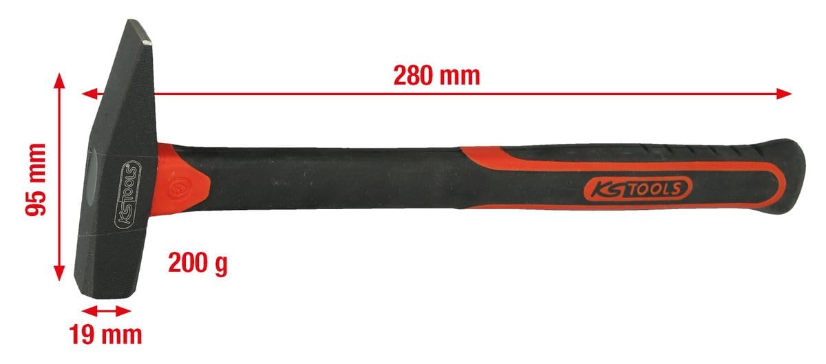 KS Tools 142.1321 Mlotek stolarski, 200g, wlókno szklane