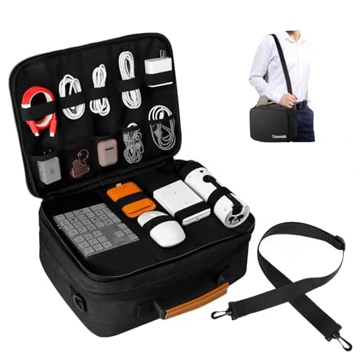 Yzawotk Large Electronics Organizer Bag