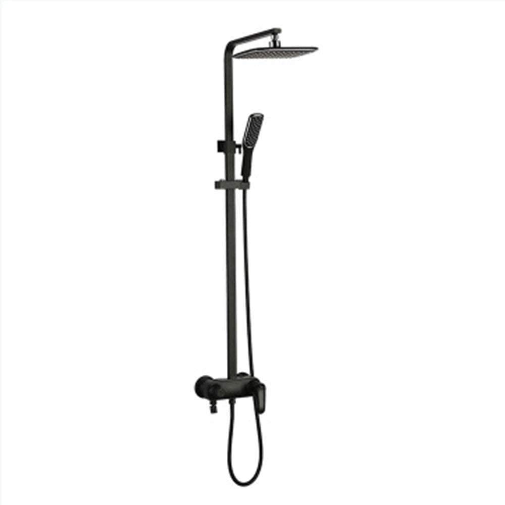 Ensemble de douche en cuivre noir chic pour baignoire durable