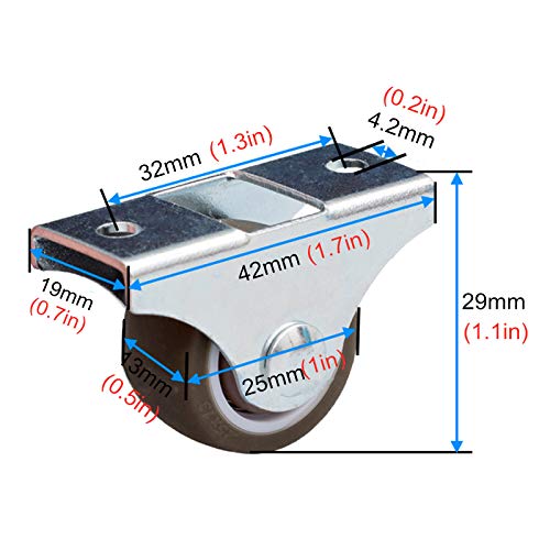 Ruote in Gomma per Mobili,Rotelle
