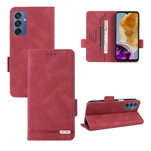 Étui folio à rabat en cuir idéal pour protéger votre Samsung Galaxy F15 en voyage