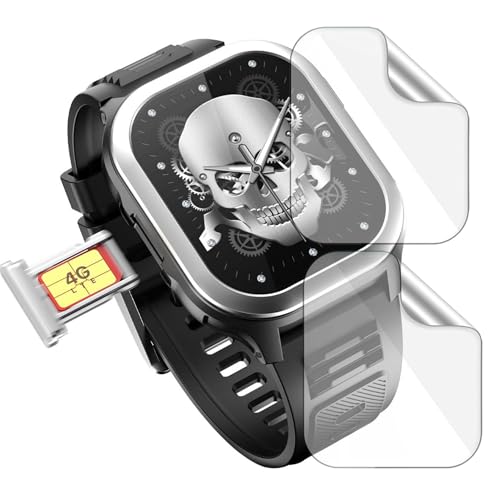 Image of 2 Pack| Smartwatch Screen Sport Watch Protector For Fire Boltt 4G Pro |2.02 inch| | Flexible TPU Film, 9H Scratch Resistant, Bubble Free Installation - Not Tempered Glass