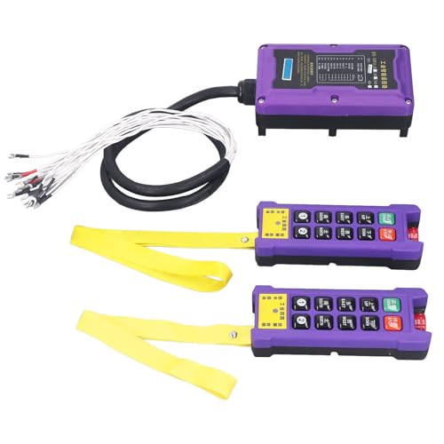 Industrial Crane Remote Control Kit Dual Speed Electric Hoist Transmitter Receiver Accessories (36V)