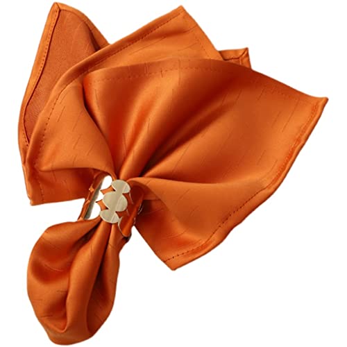 Ccbuy Hotel Mouth Cloth Wipe Cup Cloth Napkin Cloth Solid Color Table Mat Cloth Restaurant Western Napkin Mouth Cloth (Color : Orange) #TOP26