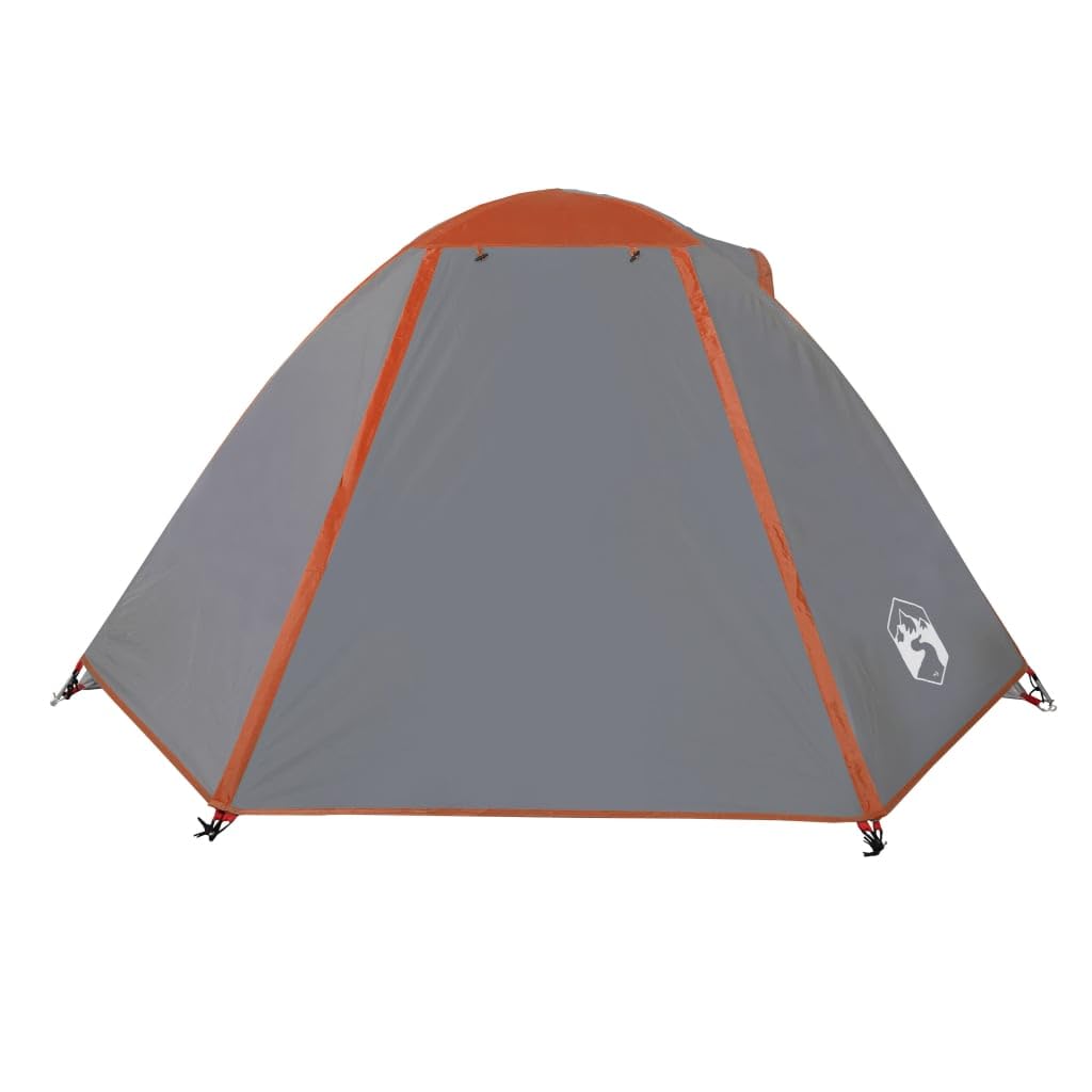 Annlera Zelt Grau und Orange Campingzelt 2 Personen inkl. Regenhülle & Boden Zelt Camping Outwell Zelt Reisezelt Adventuridge Zelt 224x248x118 cm Sport & Freizeit