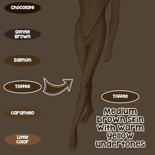 Image of High Side VCUT Carnival Stockings | V-Cut Carnival Fishnet Tights for Black Brown Women | Choose Color