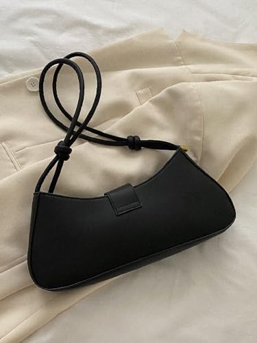 SweatyRocks Women's PU Leather Medium Clutch Purse Handbags Top Handle Shoulder Bags with Adjustable Strap2