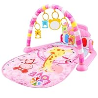 Baby Gym Play Mat | Piano Activity Mat for Babies | Sensory Gym Babies Mats | Baby Mats with Colorful Toys and Music | Cartoon Piano Gyms for 0-36 Months Boys Girls
