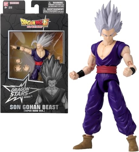 Dragon Ball Super BANDAI Dragon Stars Figura de Acción Gohan Beast 17cm - 40732 Multicolor - Figura articulada Que Dan Vida a los Personajes ¡Unete a la Batalla con Dragon Stars!