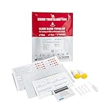 Eldoncard Blood Typing Kit, 1 Test Pack, Know Your Blood Type, Accurate Instant Home Testing, Determine A, O, B, RHS-D Negative & Positive Groups