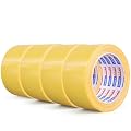 ADHES Double Side Carpet Tape Rug Tape for Carpet Wood Floor Adhesive Rug Gripper Residue-Free Multipurpose Non Slip Tape,2inch X 10yard,4rolls,Brown