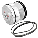 Tektall Drive Clutch with Belts Fit for Club Car Gas Golf Cart DS Precedent 1997-2015 with Kawasaki Engine FE290 & FE350, 101833902 101832902
