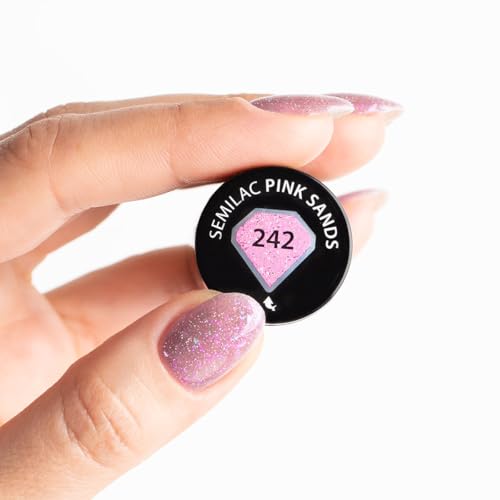 Miniatura 2 de Semilac Esmalte de uñas UV Hybrid 242 Pink Sands 7 ml