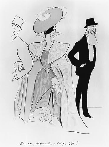 Lienzo de Leopoldo II y Cleo de Merode por Cappiello cuadro decorativo 60x90cm