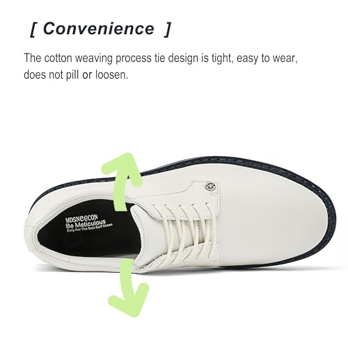 Men's Spikes Golf Shoes Waterproof - Breathable Mens Golf Shoes Non-Slip Comfortable Golf Footwear for Men Size 8-124