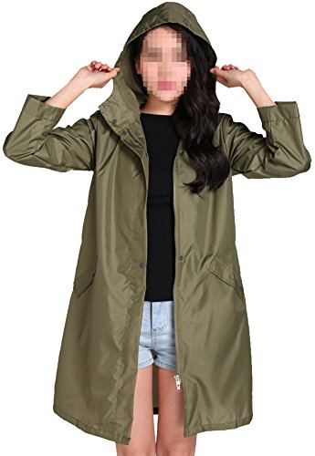 Sister Amy Women's Waterproof Lightweight Raincoat Outdoor Hooded Rain Jacket2