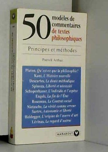 50 MODELES DE COMMENTAIRES D'UN TEXTE PHILO