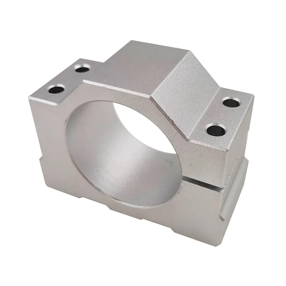 Base fissa in alluminio pressofuso, staffa di montaggio motore mandrino con finitura anodizzata, per macchine utensili CNC e sistemi automatizzati
