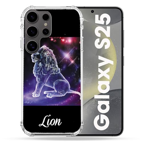 Coque Samsung Galaxy S25 antichoc Cokitec Lion zodiaque protection arrière robuste