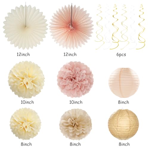 Image of Champagne Gold Beige Happy Retirement Banner Party Decorations Burgleda