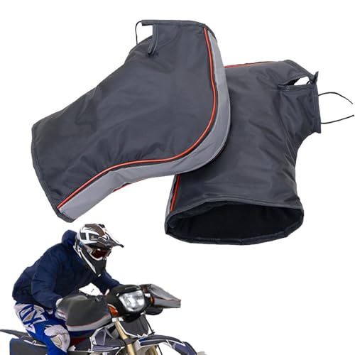 Handlebar Mitts - Motorcycle Handlebar Gloves, Cycling Clothes Motorbike | Windproof Motorbike Handle Grip Gloves, Waterproof Winter Hands Warmer Gloves, Waterproof Motorcycle Gloves for Riding