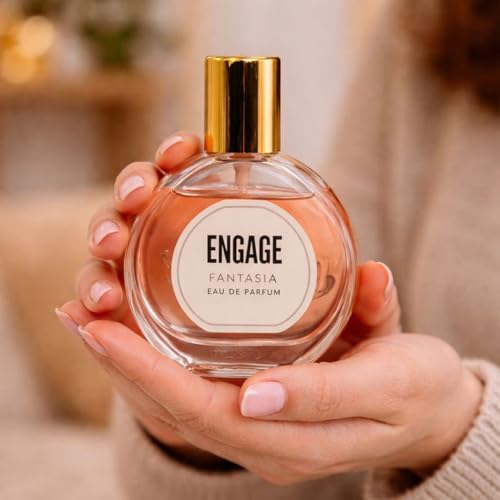 Image of Perfumes (Personalized Engage Luxury Perfume Gift Set for Women 4x25ml | Premium Engage Eau De Parfum Collection | Long Lasting Scents Yang Femme Fantasia Verona | Luxury Gift Box for Her)