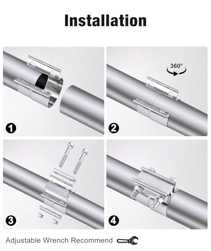 Evil Energy CE00520S2.0 Exhaust Clamp,Lap Joint Band Clamp Stainless Steel thumb #4