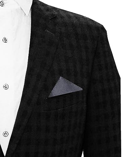 Image of TIE STUDIO Men's Solid Pocket Square | Size- 10cm x 10cm | Colour-Royal Blue | Pack of 1 |