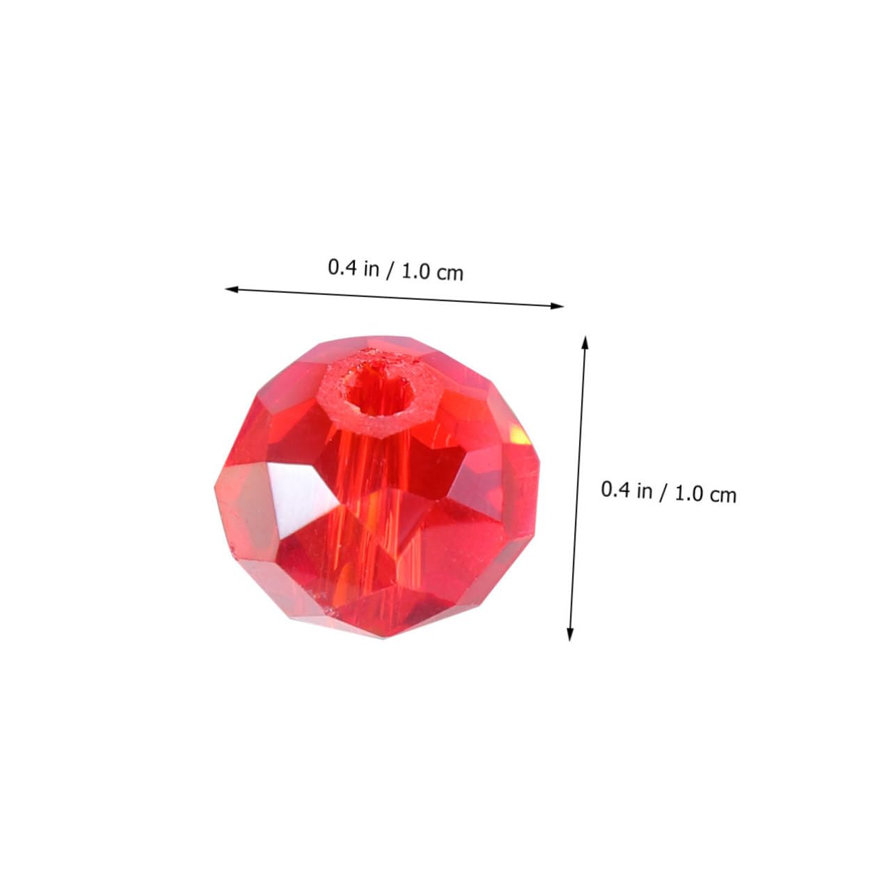 Operitacx 2 Boxen Mit 710 Stück Schmuckzubehör Flache Kristallglasperlen Rote Perlen Zur Herstellung Von Halsketten Und Armbändern