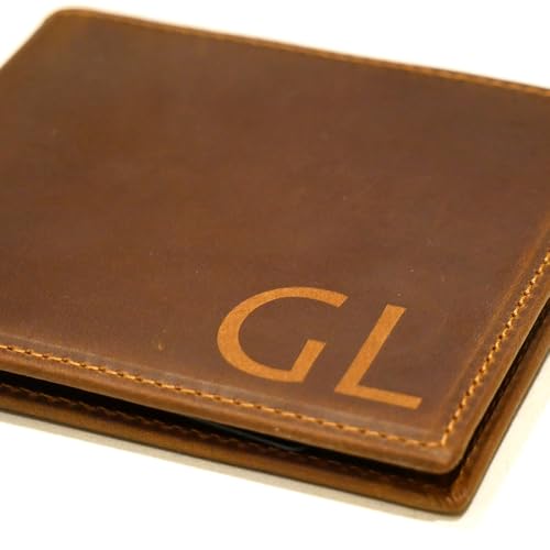 Personalized Wallet for Men - Custom Engraved Mens Leather Wallets - Monogram Customized for Him - Fathers Day, Birthday, Anniversary, Unique Personalized Mens Gift Idea for Dad, Husband, Brother, Son3