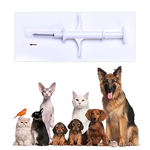 Rexid 20Pack 1.25Mm 7Mm Pet Microchip And Pet Microchip Scanner Supporting 10 Digit Chips And 15 Digit Chips,Stores Up To 8000 Data Records #TOP5